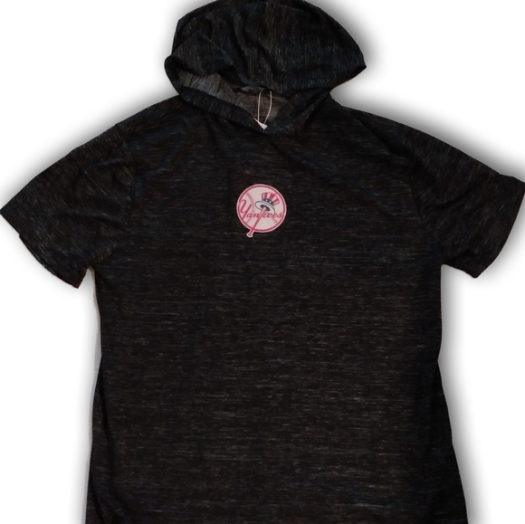 ny yankees short sleeve hoodie